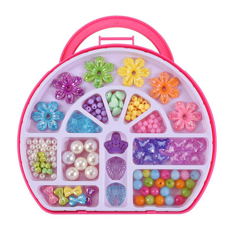 NEW Creative DIY Kids Bead Making Kit – Colorful Bracelet Beaded Craft Set PSZ4180A - with | Sold by Uncle Wiener's Wholesale