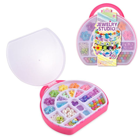 NEW Creative DIY Kids Bead Making Kit – Colorful Bracelet Beaded Craft Set PSZ4180A - with | Sold by Uncle Wiener's Wholesale