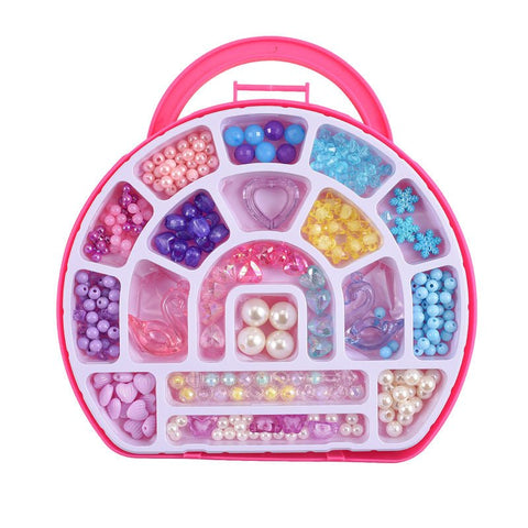 NEW Creative DIY Kids Bead Making Kit – Colorful Bracelet Beaded Craft Set PSZ4180A - with | Sold by Uncle Wiener's Wholesale