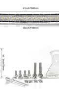 New Curved Triple Row LED Light Bar – IP68 Waterproof, 22" - 50" for Trucks, Jeeps, ATVs - LED Light Bars for Off - Road & Utility Vehicles with 800W 42 ” LED LIGHT BAR | Sold by Uncle Wiener's Wholesale