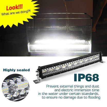 New Curved Triple Row LED Light Bar – IP68 Waterproof, 22" - 50" for Trucks, Jeeps, ATVs - LED Light Bars for Off - Road & Utility Vehicles with 420W 22 ” LED LIGHT BAR | Sold by Uncle Wiener's Wholesale