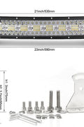 New Curved Triple Row LED Light Bar – IP68 Waterproof, 22" - 50" for Trucks, Jeeps, ATVs - LED Light Bars for Off - Road & Utility Vehicles with 420W 22 ” LED LIGHT BAR | Sold by Uncle Wiener's Wholesale