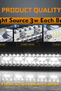 New Curved Triple Row LED Light Bar – IP68 Waterproof, 22" - 50" for Trucks, Jeeps, ATVs - LED Light Bars for Off - Road & Utility Vehicles with 420W 22 ” LED LIGHT BAR | Sold by Uncle Wiener's Wholesale