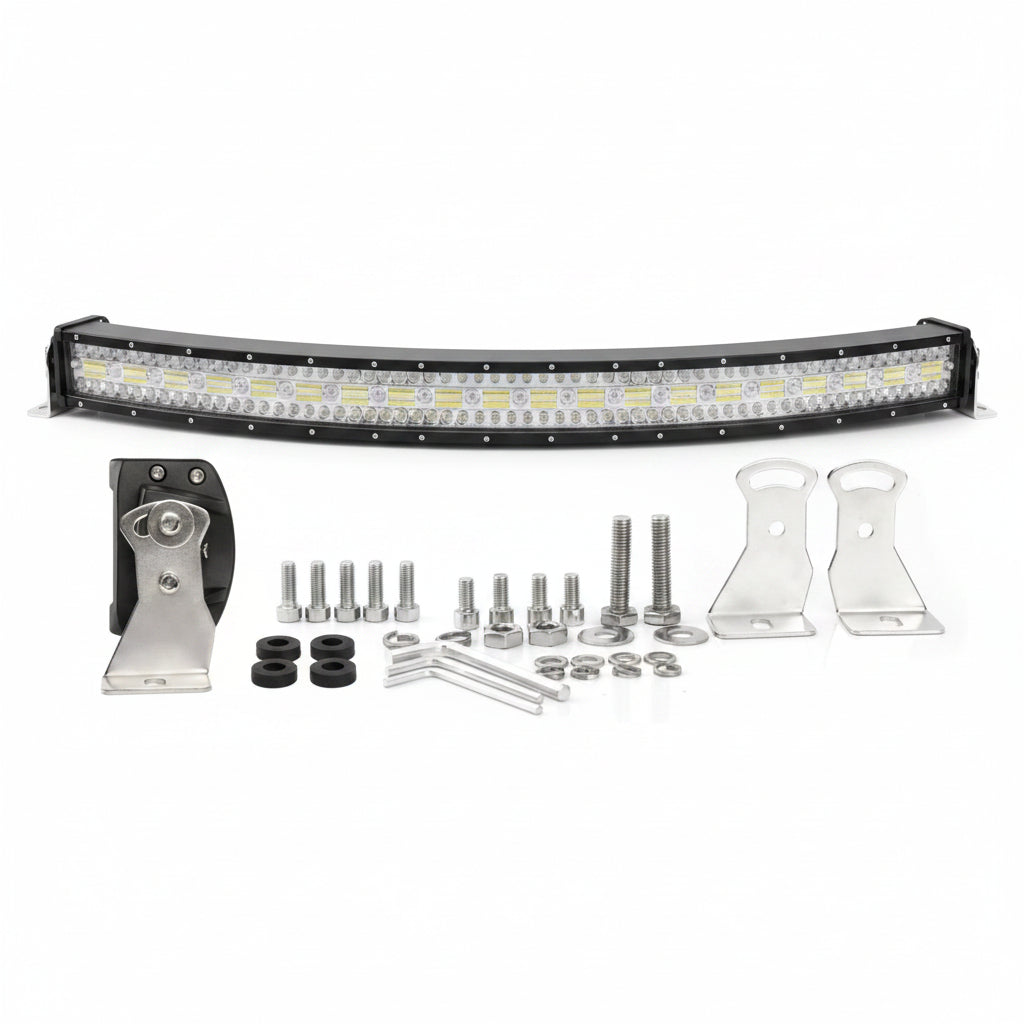 New Curved Triple Row LED Light Bar – IP68 Waterproof, 22" - 50" for Trucks, Jeeps, ATVs - LED Light Bars for Off - Road & Utility Vehicles with 800W 42 ” LED LIGHT BAR | Sold by Uncle Wiener's Wholesale