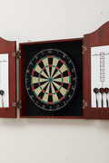NEW DARTBOARD & CABINET SET DART TIP BOARD - with | Sold by Uncle Wiener's Wholesale