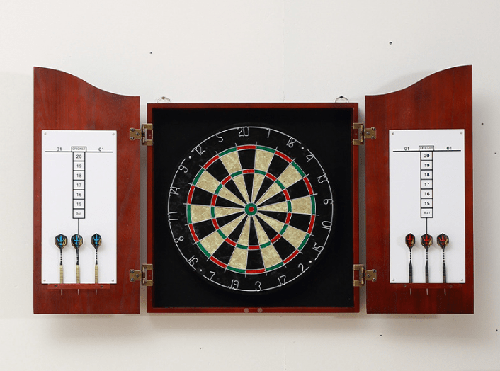 NEW DARTBOARD & CABINET SET DART TIP BOARD - with | Sold by Uncle Wiener's Wholesale