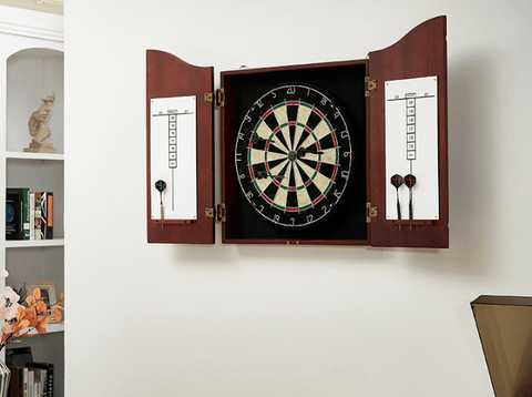NEW DARTBOARD & CABINET SET DART TIP BOARD - with | Sold by Uncle Wiener's Wholesale