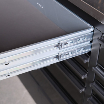 Deluxe 6 FT Tool Bench and Storage Cabinet – Heavy-Duty Stainless or Black Steel Garage Workstation with Drawers and Modular Design