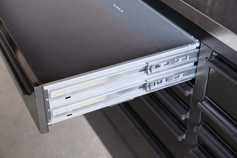 Deluxe 6 FT Tool Bench and Storage Cabinet – Heavy-Duty Stainless or Black Steel Garage Workstation with Drawers and Modular Design