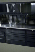 Deluxe 6 FT Tool Bench and Storage Cabinet – Heavy-Duty Stainless or Black Steel Garage Workstation with Drawers and Modular Design