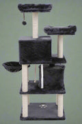 "Deluxe 60 in Multi-Level Cat Tree with Scratching Posts CT002DG"

"Gray Multi-Level Cat Tower with Hideaways and Scratching Posts"

"Durable Cat Playhouse with Soft Fabric and Sisal Posts"