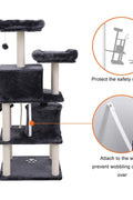 "Deluxe 60 in Multi-Level Cat Tree with Scratching Posts CT002DG"

"Gray Multi-Level Cat Tower with Hideaways and Scratching Posts"

"Durable Cat Playhouse with Soft Fabric and Sisal Posts"