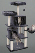 "Deluxe 60 in Multi-Level Cat Tree with Scratching Posts CT002DG"

"Gray Multi-Level Cat Tower with Hideaways and Scratching Posts"

"Durable Cat Playhouse with Soft Fabric and Sisal Posts"