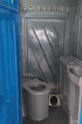 “Deluxe outdoor portable toilet with built-in sink”

“390L waste tank portable toilet for job sites and events”

“Portable flush toilet with handwashing station”

“Full-seat porta potty with sink and ventilation panel”