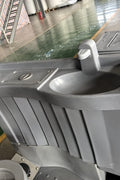 “Deluxe outdoor portable toilet with built-in sink”

“390L waste tank portable toilet for job sites and events”

“Portable flush toilet with handwashing station”

“Full-seat porta potty with sink and ventilation panel”