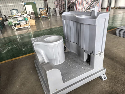 “Deluxe outdoor portable toilet with built-in sink”

“390L waste tank portable toilet for job sites and events”

“Portable flush toilet with handwashing station”

“Full-seat porta potty with sink and ventilation panel”