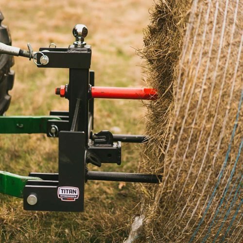 DELUXE SUITCASE WEIGHT 3 POINT TRACTOR HITCH 49 IN HAY BALE SPEARS - SKID STEER ATTACHMENT with | Sold by Uncle Wiener's Wholesale
