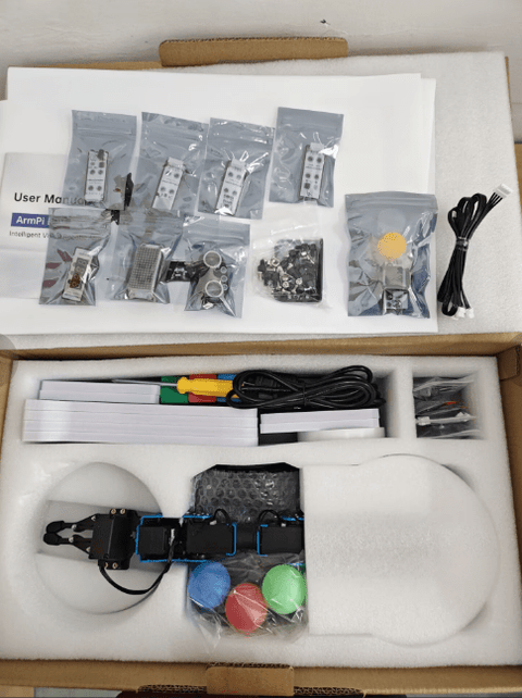 “Fully assembled Raspberry Pi robotic arm kit with FPV camera”

“AI developer robotic arm kit with wireless control module”

“Open source robot arm kit for STEM learning”

“FPV robotic arm with Raspberry Pi control board and sensors”

“Raspberry Pi AI robot arm kit with camera, servos, and code”