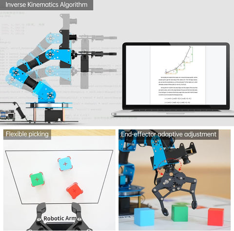 “Fully assembled Raspberry Pi robotic arm kit with FPV camera”

“AI developer robotic arm kit with wireless control module”

“Open source robot arm kit for STEM learning”

“FPV robotic arm with Raspberry Pi control board and sensors”

“Raspberry Pi AI robot arm kit with camera, servos, and code”