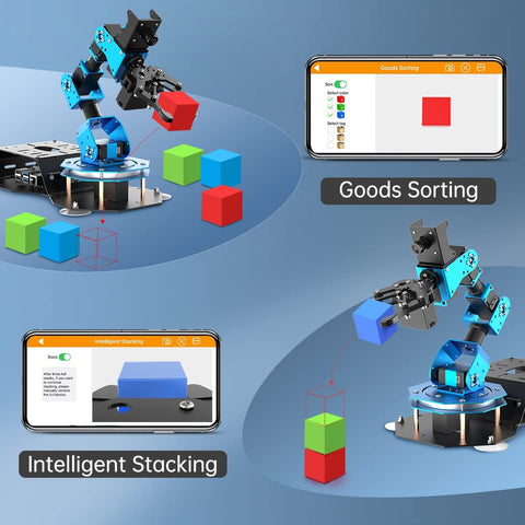 “Fully assembled Raspberry Pi robotic arm kit with FPV camera”

“AI developer robotic arm kit with wireless control module”

“Open source robot arm kit for STEM learning”

“FPV robotic arm with Raspberry Pi control board and sensors”

“Raspberry Pi AI robot arm kit with camera, servos, and code”