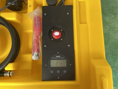 500L yellow diesel fuel tank with lockable cap and hose

Fuel transfer tank with 12V pump and nozzle

Portable polyethylene diesel tank for industrial use

Yellow fuel tank with transfer system and fittings