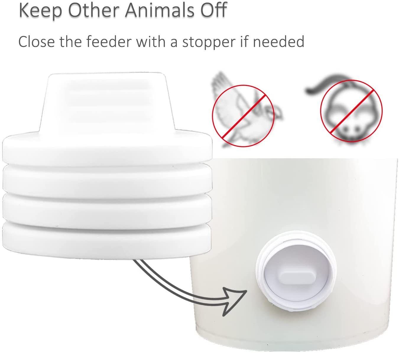 "DIY Chicken Feeder Kit with Rainproof Poultry Ports"

"4 Pack Poultry Feeder Ports with Hole Saw for Outdoor Feeding"

"PVC Gravity Chicken Feeder System for Backyard Coops"

"Easy Install Chicken Feeder Ports for Buckets and Barrels"

"Rainproof Outdoor Chicken Feeder Setup Kit"