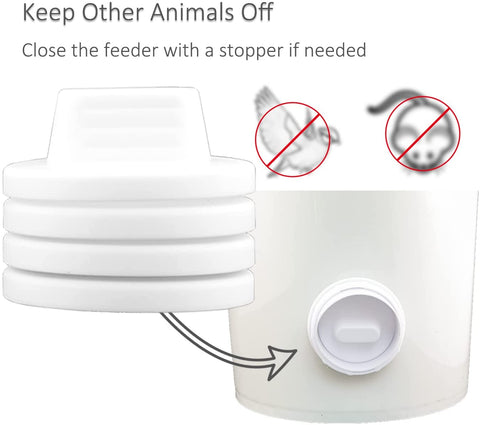 "DIY Chicken Feeder Kit with Rainproof Poultry Ports"

"4 Pack Poultry Feeder Ports with Hole Saw for Outdoor Feeding"

"PVC Gravity Chicken Feeder System for Backyard Coops"

"Easy Install Chicken Feeder Ports for Buckets and Barrels"

"Rainproof Outdoor Chicken Feeder Setup Kit"