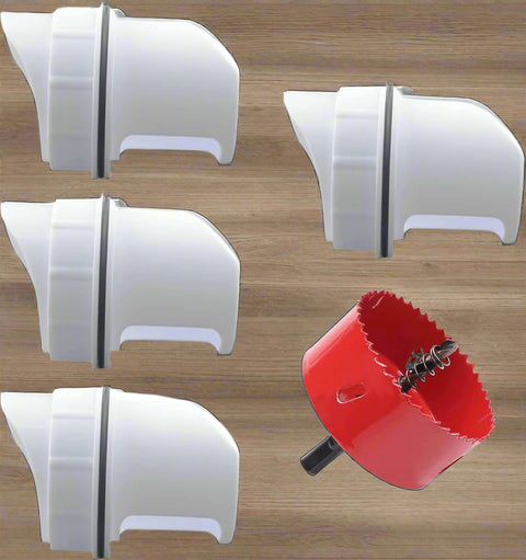 "DIY Chicken Feeder Kit with Rainproof Poultry Ports"

"4 Pack Poultry Feeder Ports with Hole Saw for Outdoor Feeding"

"PVC Gravity Chicken Feeder System for Backyard Coops"

"Easy Install Chicken Feeder Ports for Buckets and Barrels"

"Rainproof Outdoor Chicken Feeder Setup Kit"