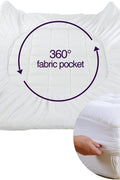 New Dobby Quilted Mattress Topper – Microfiber Pillow Top for Extra Comfort & Support - with Queen | Sold by Uncle Wiener's Wholesale