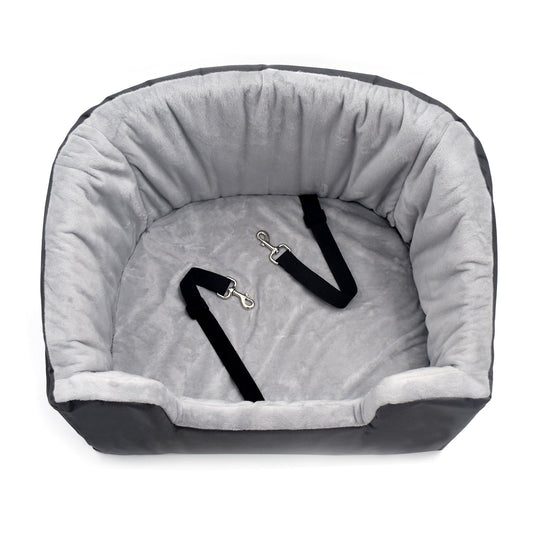 New Dog Booster & Car Seat – Portable Pet Travel Seat for Small Dogs with Safety Straps 622743 - with | Sold by Uncle Wiener's Wholesale