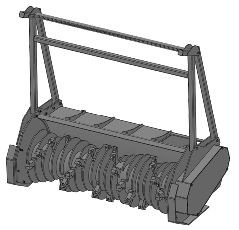NEW Drum Cutter Mulcher – Heavy - Duty Hydraulic Land Clearing Attachment SU25025 - with | Sold by Uncle Wiener's Wholesale