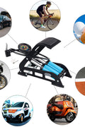 Compact foldable bike foot pump for easy storage and travel