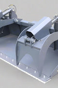Dual cylinder scrap grapple for skid steer

Heavy-duty skid steer attachment with open side design

Top view of 85" grapple bucket with reinforced build

Grapple arms closed over large debris

