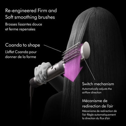 User styling with Dyson Airwrap brush attachment

Dyson Airwrap nickel/copper edition packaging display