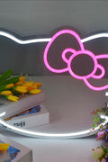 New ED Hello Kitty Mirror Neon Wall Sign – USB Powered Light - Up Decor for Bedroom & Events 🎀💡 - with | Sold by Uncle Wiener's Wholesale