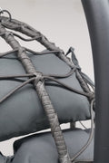 "Dark Gray Hanging Egg Chair with Stand for Patio"

"Indoor Outdoor Egg Chair Swing 350 lbs Capacity"

"Weather Resistant Egg Chair for Garden"

"Comfortable Egg Chair with Cushion and Stand"

"Modern Patio Furniture Hanging Egg Chair"