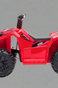 Red 6V ride-on ATV for toddlers aged 1–2

Side view of toddler 6V electric quad bike

Rear view of toddler ride-on ATV with footrests

Compact 6V rechargeable ATV for kids

Children’s electric ATV with wear-resistant tires

