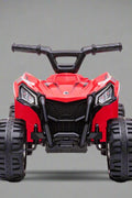 Red 6V ride-on ATV for toddlers aged 1–2

Side view of toddler 6V electric quad bike

Rear view of toddler ride-on ATV with footrests

Compact 6V rechargeable ATV for kids

Children’s electric ATV with wear-resistant tires

