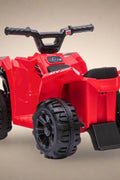 Red 6V ride-on ATV for toddlers aged 1–2

Side view of toddler 6V electric quad bike

Rear view of toddler ride-on ATV with footrests

Compact 6V rechargeable ATV for kids

Children’s electric ATV with wear-resistant tires

