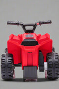 Red 6V ride-on ATV for toddlers aged 1–2

Side view of toddler 6V electric quad bike

Rear view of toddler ride-on ATV with footrests

Compact 6V rechargeable ATV for kids

Children’s electric ATV with wear-resistant tires

