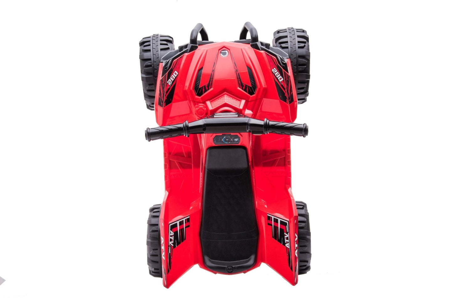 Red 6V ride-on ATV for toddlers aged 1–2

Side view of toddler 6V electric quad bike

Rear view of toddler ride-on ATV with footrests

Compact 6V rechargeable ATV for kids

Children’s electric ATV with wear-resistant tires

