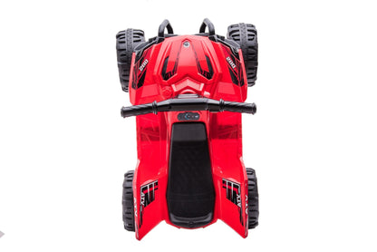 Red 6V ride-on ATV for toddlers aged 1–2

Side view of toddler 6V electric quad bike

Rear view of toddler ride-on ATV with footrests

Compact 6V rechargeable ATV for kids

Children’s electric ATV with wear-resistant tires


