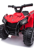 Red 6V ride-on ATV for toddlers aged 1–2

Side view of toddler 6V electric quad bike

Rear view of toddler ride-on ATV with footrests

Compact 6V rechargeable ATV for kids

Children’s electric ATV with wear-resistant tires

