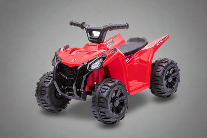 NEW ELECTRIC 6V ATV RIDE ON KIDS CAR - Red 6V ride-on ATV for toddlers aged 1–2

Side view of toddler 6V electric quad bike

Rear view of toddler ride-on ATV with footrests

Compact 6V rechargeable ATV for kids

Children’s electric ATV with wear-resistant tires

with | Sold by Uncle Wiener's Wholesale