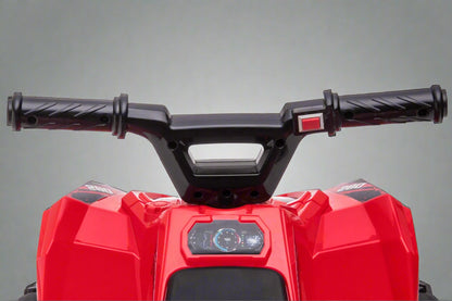 Red 6V ride-on ATV for toddlers aged 1–2

Side view of toddler 6V electric quad bike

Rear view of toddler ride-on ATV with footrests

Compact 6V rechargeable ATV for kids

Children’s electric ATV with wear-resistant tires

