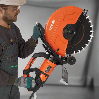 16-inch electric concrete saw with wet cutting feature
3200W heavy-duty masonry cutter for construction
Concrete saw cutting through brick and stone
Ergonomic dual handle concrete saw with water feed
Durable AC-powered saw for masonry and demolition