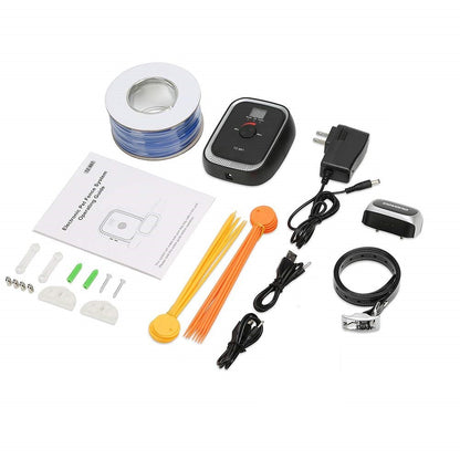 New Electric Dog Fence In - Ground System – Waterproof Safety Shock Collar with Adjustable Boundary Control TZ861 - with | Sold by Uncle Wiener's Wholesale