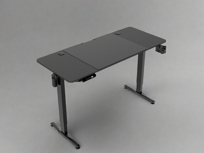 Electric height adjustable desk with carbon black finish
Sit-stand office workstation with dual monitor setup
55" motorized adjustable desk for home office
Standing desk with digital control and steel legs
Modern ergonomic desk for productivity and comfort