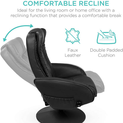 New Electric Massage Recliner Chair & Ottoman with Heat – Wireless Control | SKU: AMLS89 - with | Sold by Uncle Wiener's Wholesale