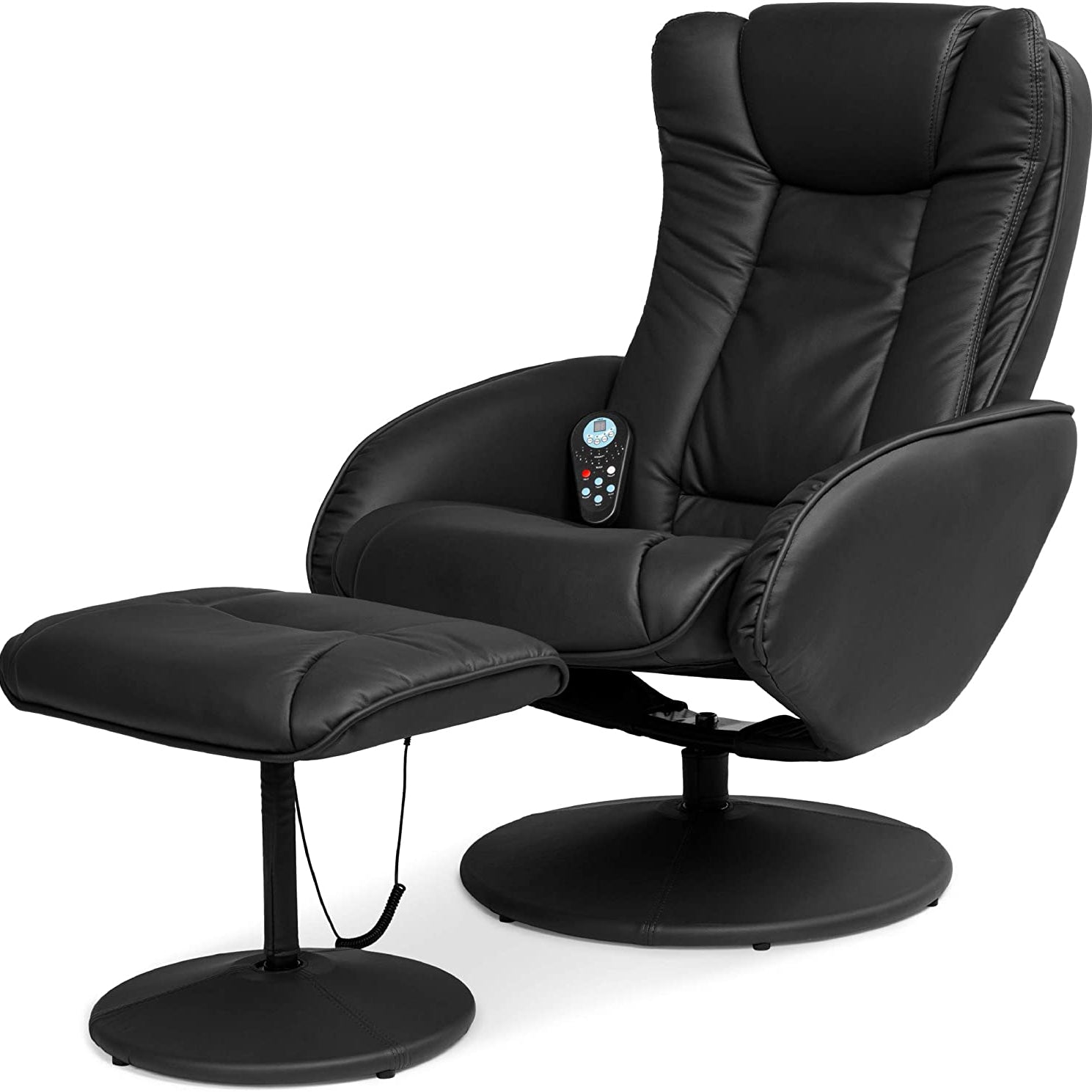 New Electric Massage Recliner Chair & Ottoman with Heat – Wireless Control | SKU: AMLS89 - with | Sold by Uncle Wiener's Wholesale